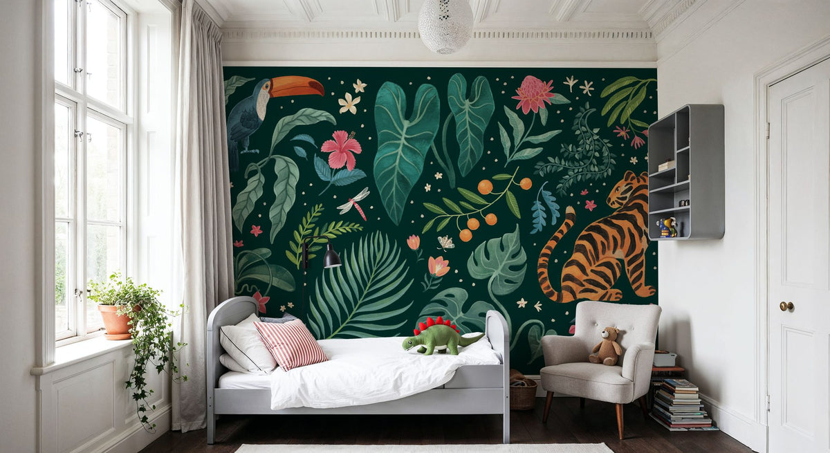 Jungle Love I Mural Wallpaper - room preview 02
