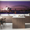Sydney Harbor Twilight Mural Wallpaper - room preview 02