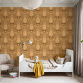 Harvest Owl Mural Wallpaper - room preview 02