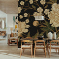 Vintage Peonies Mural Wallpaper - room preview 02