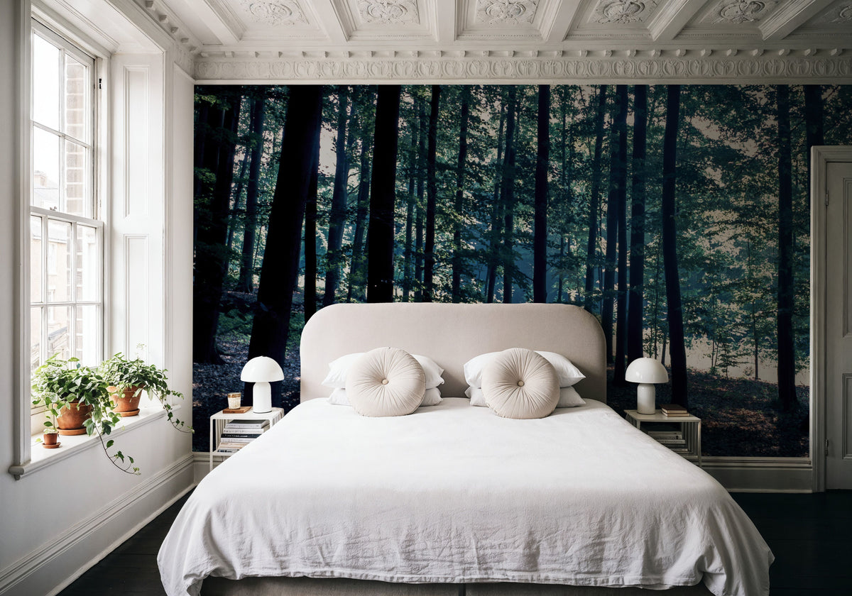 Dappled Forest Light Mural Wallpaper - room preview 02