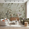 Wild Flowers II Clean Mural Wallpaper - room preview 02