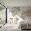 World Map - Abey Mural Wallpaper - room preview 02