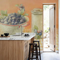 Fresh Picked Blueberries Mural Wallpaper - room preview 02