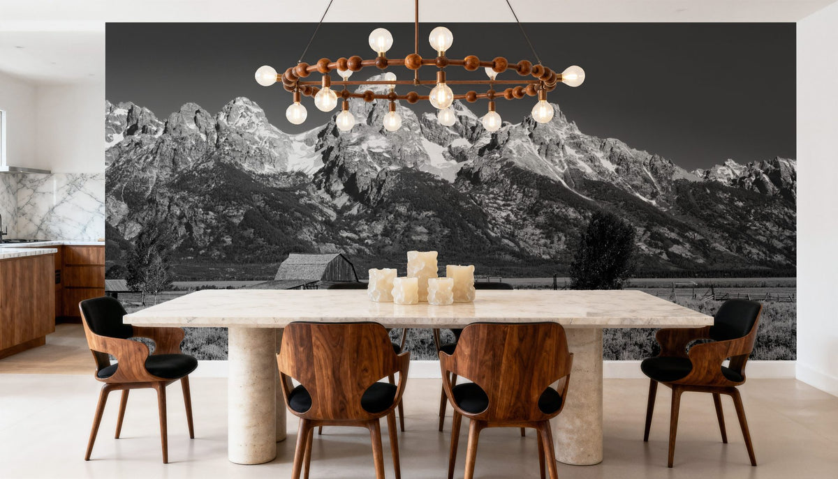 Timeless Alpine Homestead Mural Wallpaper - room preview 02