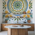 Tex Mex Mandala Tile IV Mural Wallpaper - room preview 02