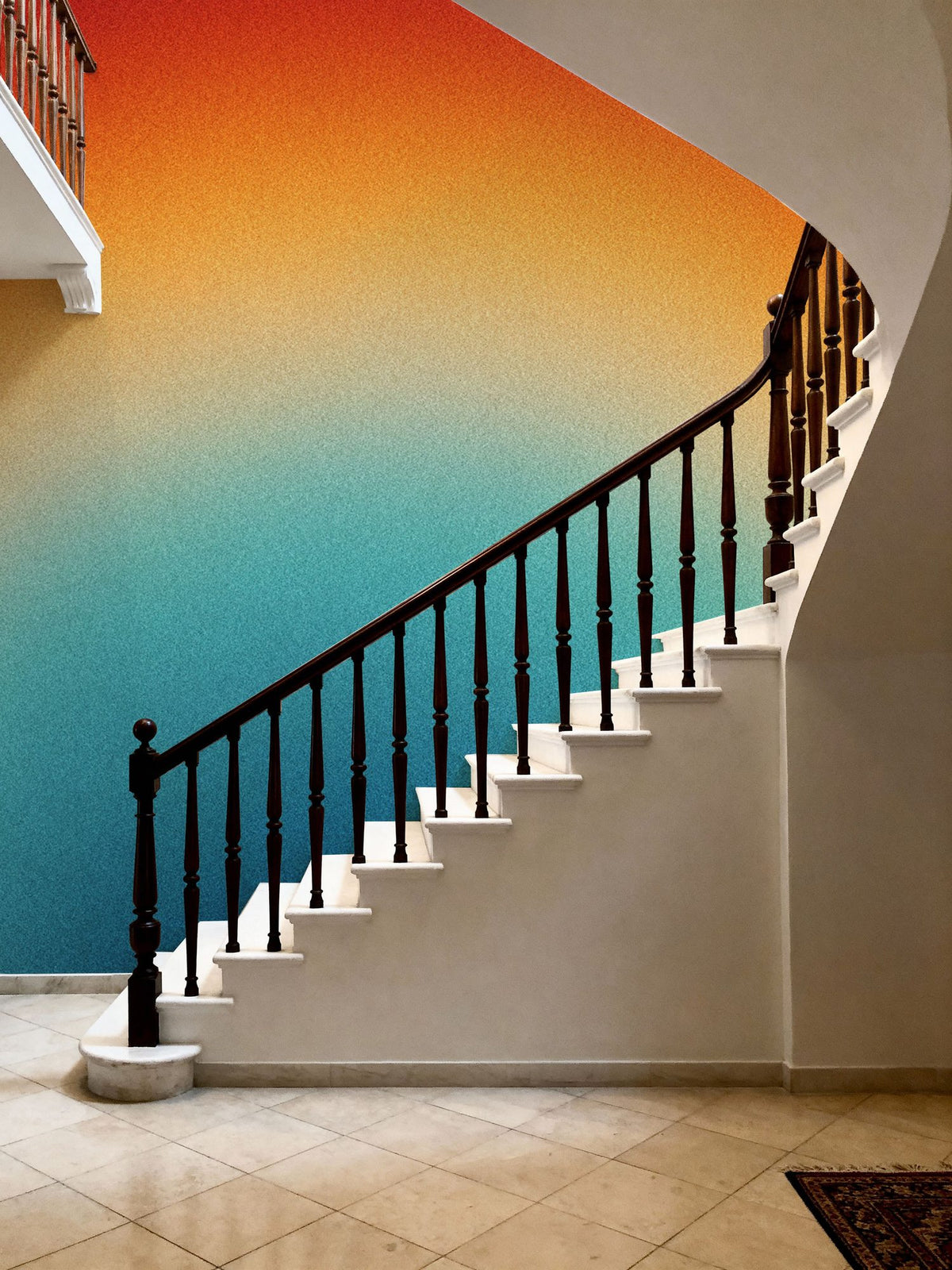 Retro Sunrise Mural Wallpaper - room preview 02