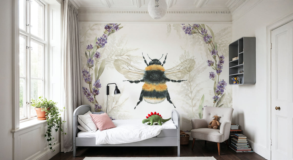 Fresh Lavender IV Mural Wallpaper - room preview 02