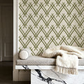 Woodland Tops Green Mural Wallpaper - room preview 02