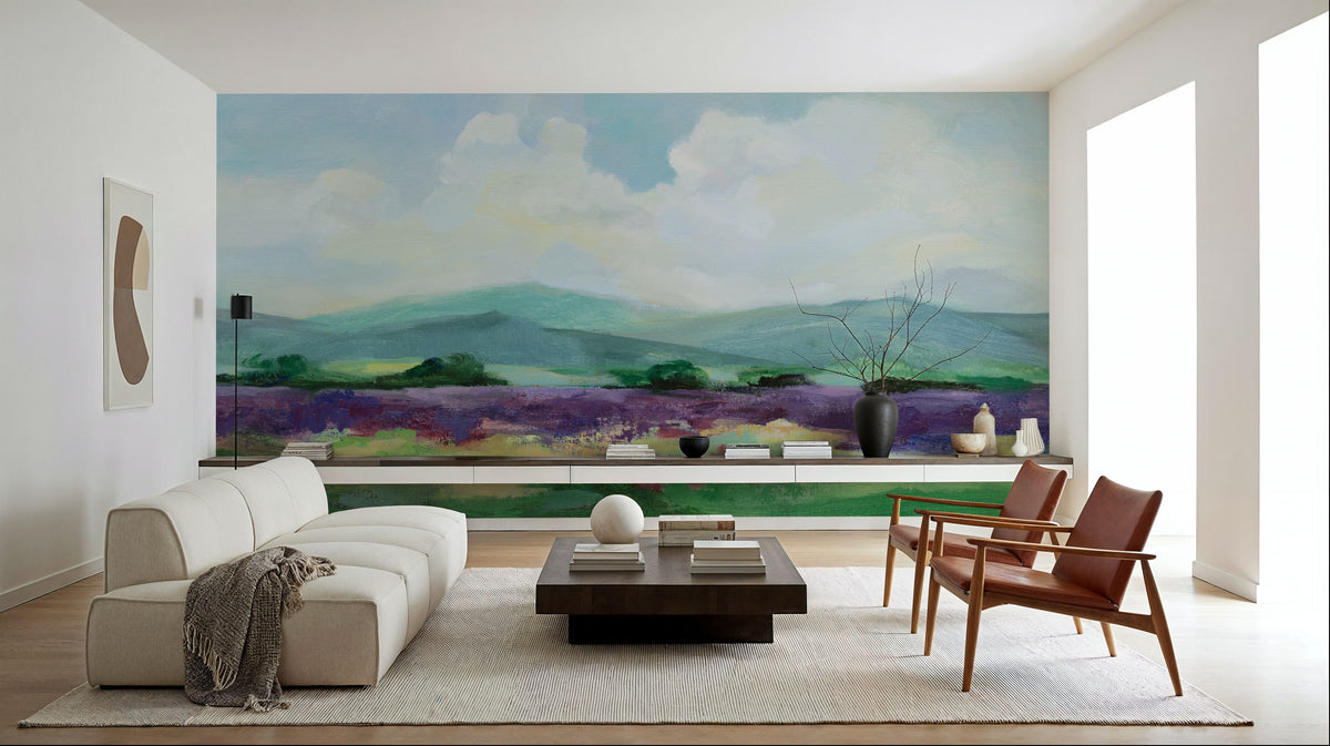 May Lavender Field II Mural Wallpaper - room preview 02