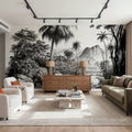 Tropical Riverbank Mural Wallpaper - room preview 02