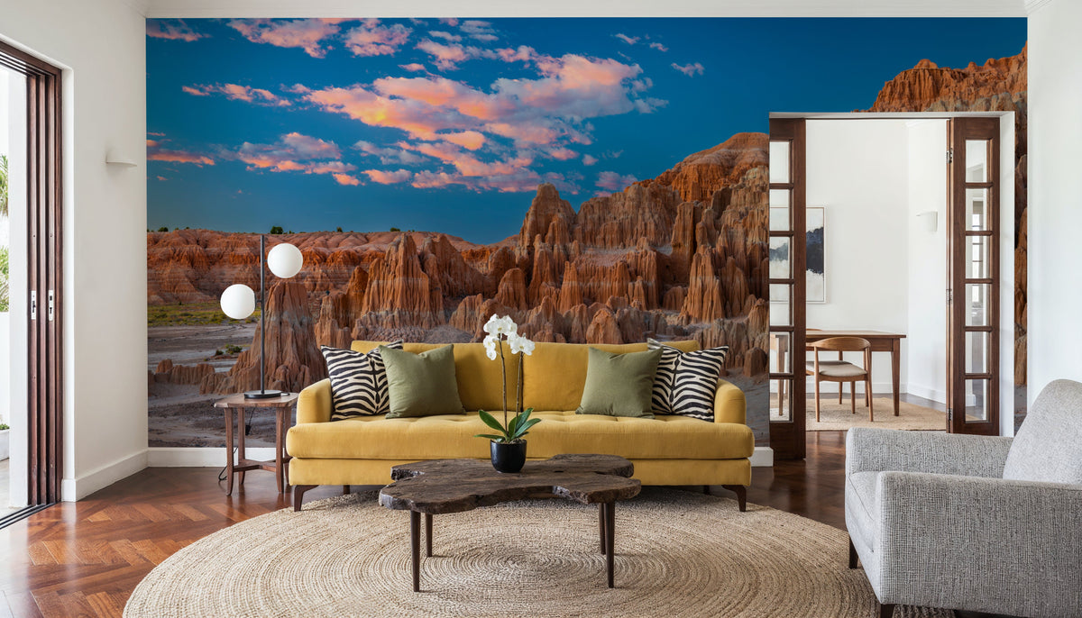 Pink Cathedral Gorge Mural Wallpaper - room preview 02