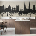 Coventry England Skyline Concrete Mural Wallpaper - room preview 02