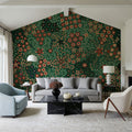 Floral Plate IX Mural Wallpaper - room preview 02