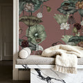 Magical Lotus, Rose Mural Wallpaper - room preview 02