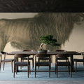 Vintage Lion Mural Wallpaper - room preview 02