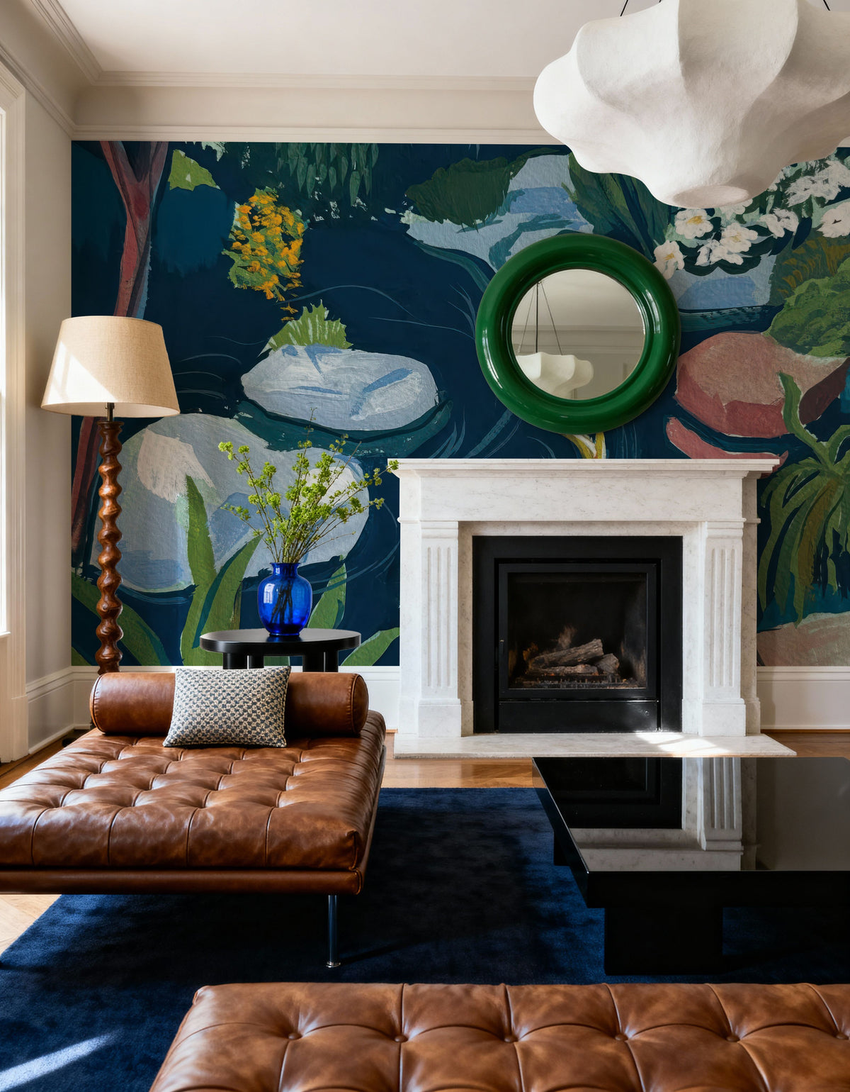 Koi in the Garden Mural Wallpaper - room preview 02
