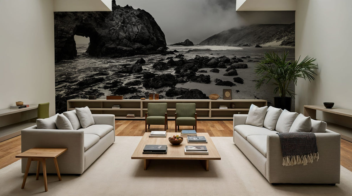Pfeiffer Beach in Big Sur State Park Mural Wallpaper - room preview 02