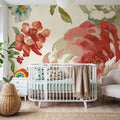 Elegant Floral IV Mural Wallpaper - room preview 02