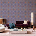 Textile Mosaic Mural Wallpaper - room preview 02