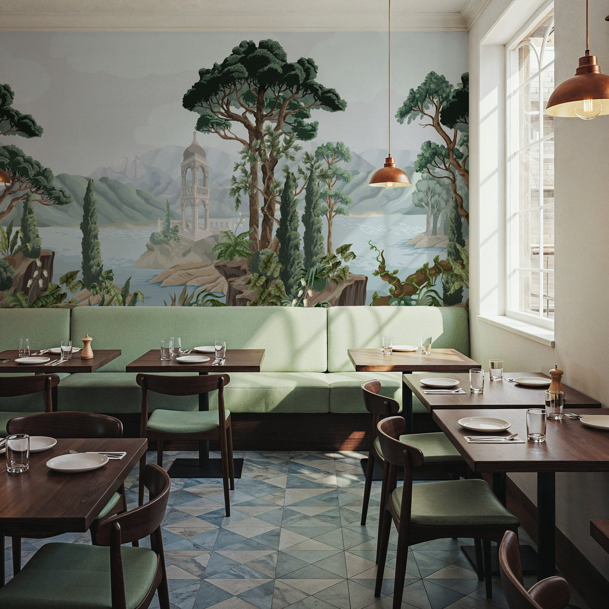 Hidden Alcove on Paper Mural Wallpaper - room preview 02
