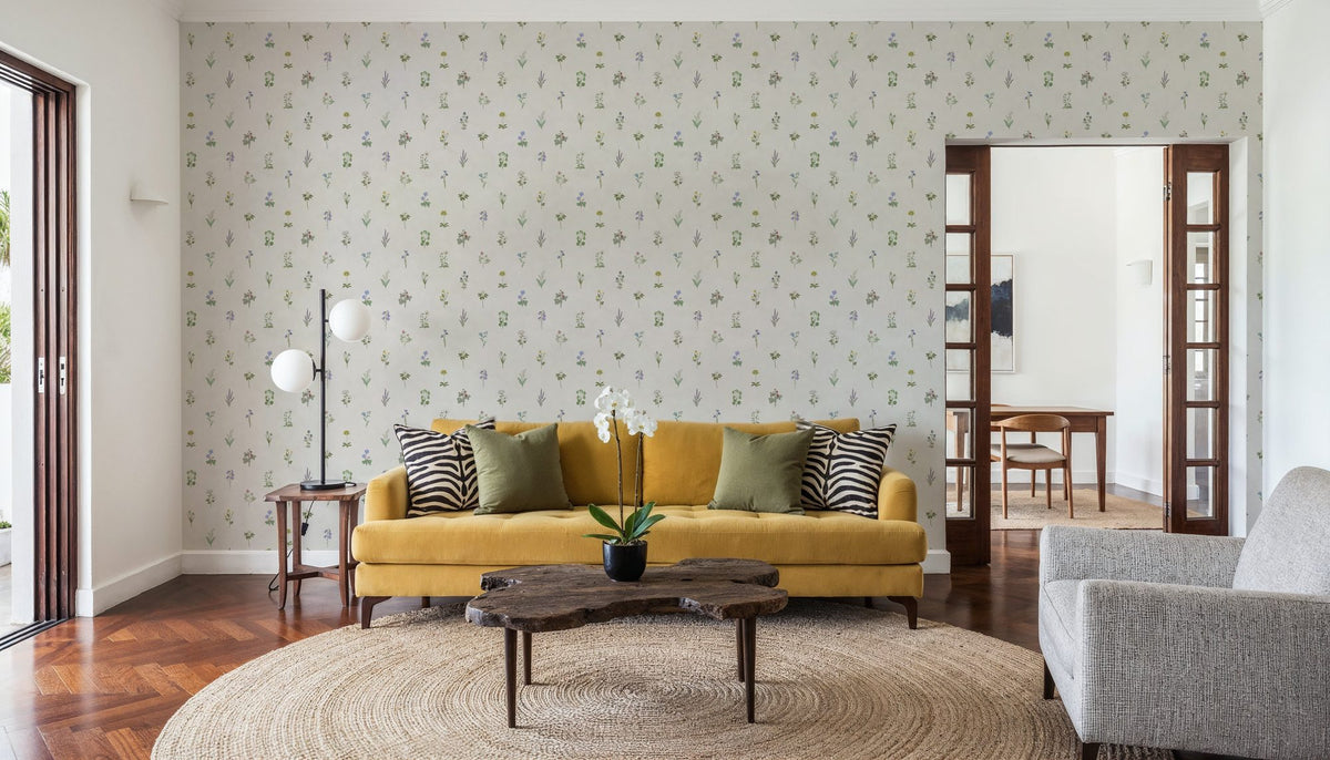 Nordic Flora, Cloud Mural Wallpaper - room preview 02