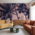 Pink Palms II Mural Wallpaper - room preview 02