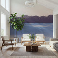 White Cloudy Sands Mural Wallpaper - room preview 02