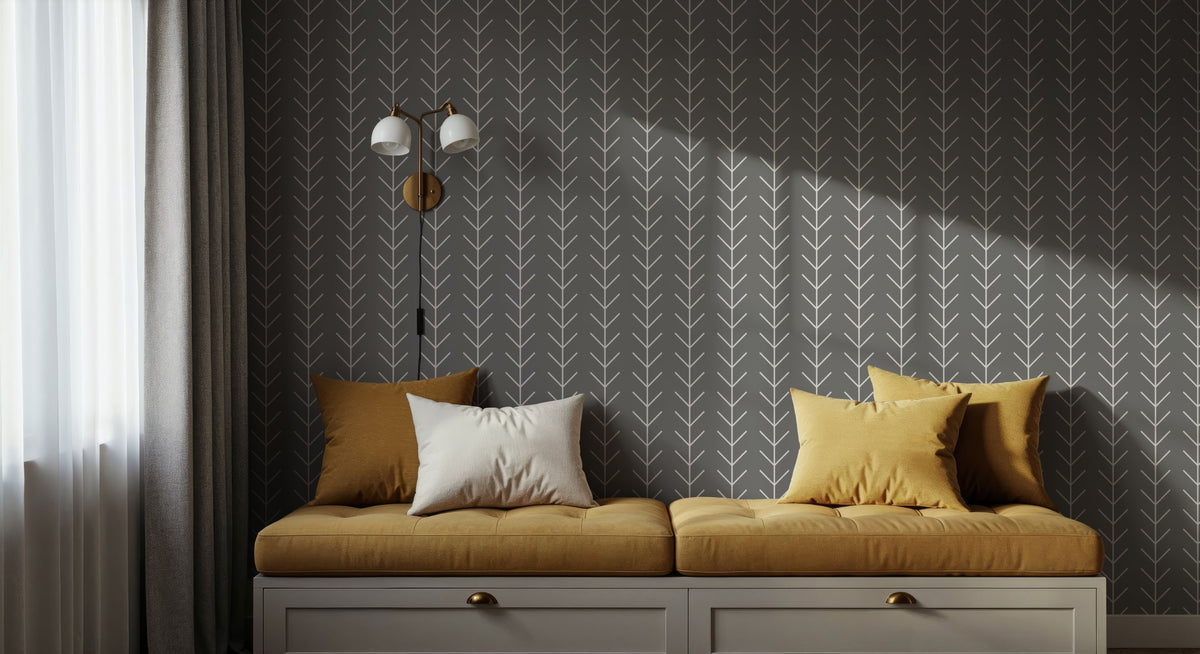 Rose Thorn Mural Wallpaper - room preview 02