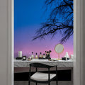 Sunset Tree Mural Wallpaper - room preview 02