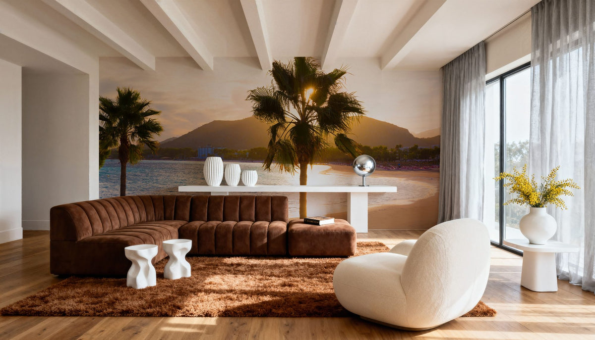 See Through Palms Mural Wallpaper - room preview 02