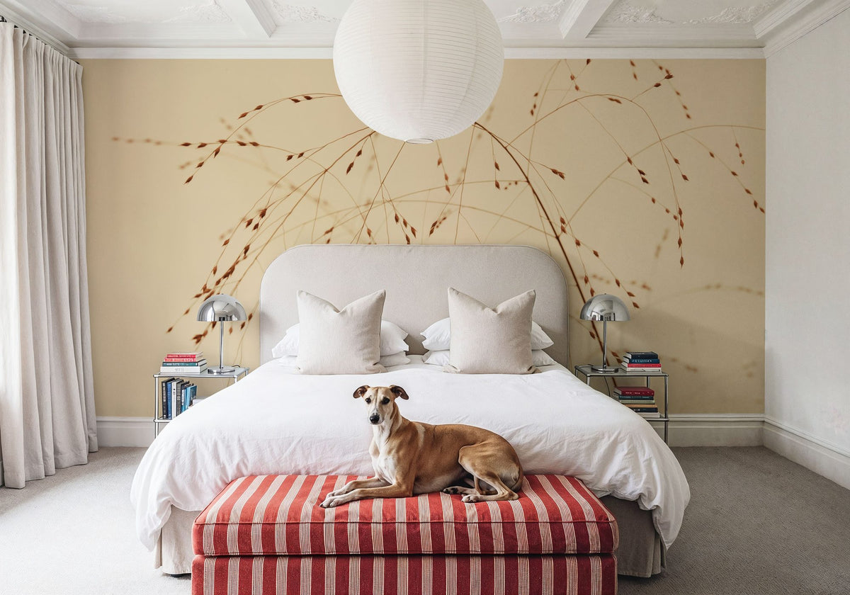 Lakeside Grasses Mural Wallpaper - room preview 02