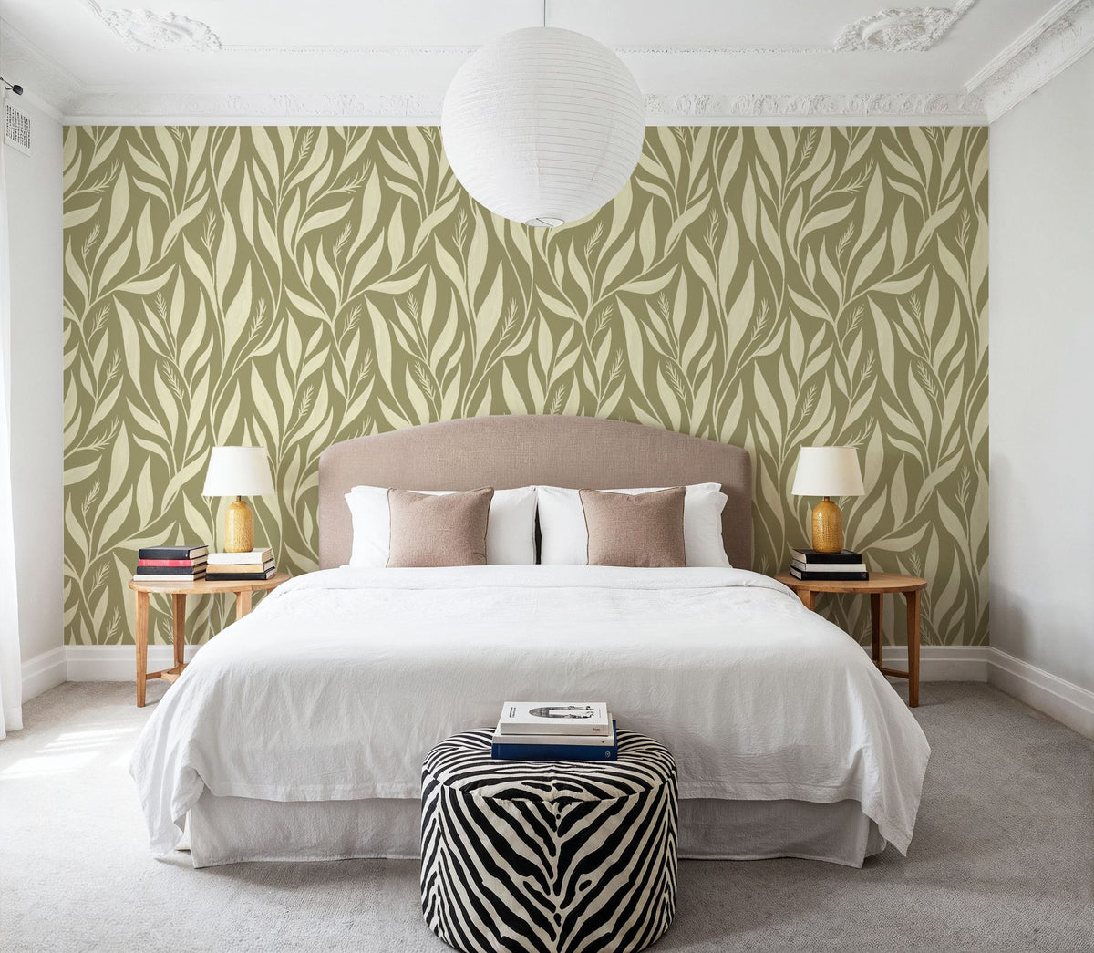 Leavescapes Mural Wallpaper - room preview 02
