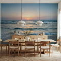 Sunset At the North Sea Coast Mural Wallpaper - room preview 02