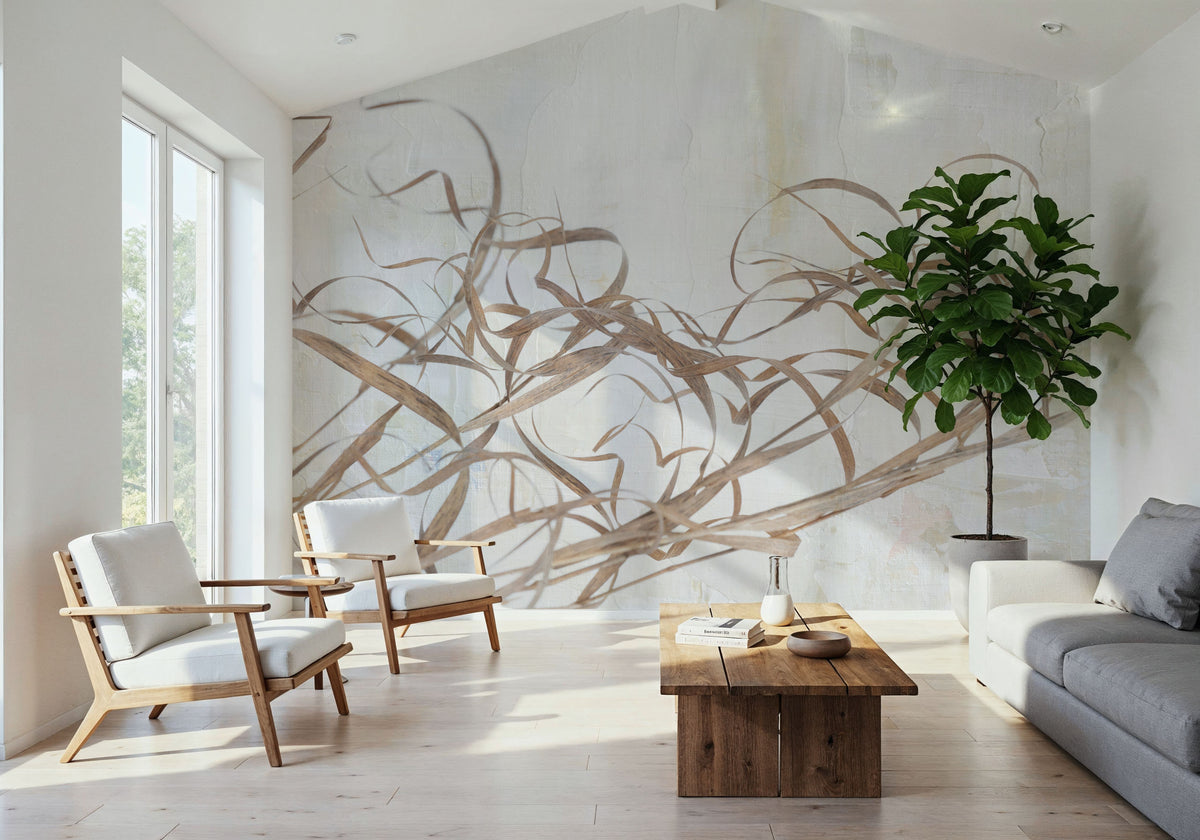 Trace of a Meadow Mural Wallpaper - room preview 02