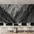 Yellowstone Summers BW Mural Wallpaper - room preview 02