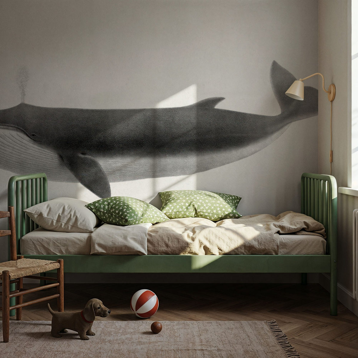 Dwellpaper Fin Whale Mural Wallpaper image 2