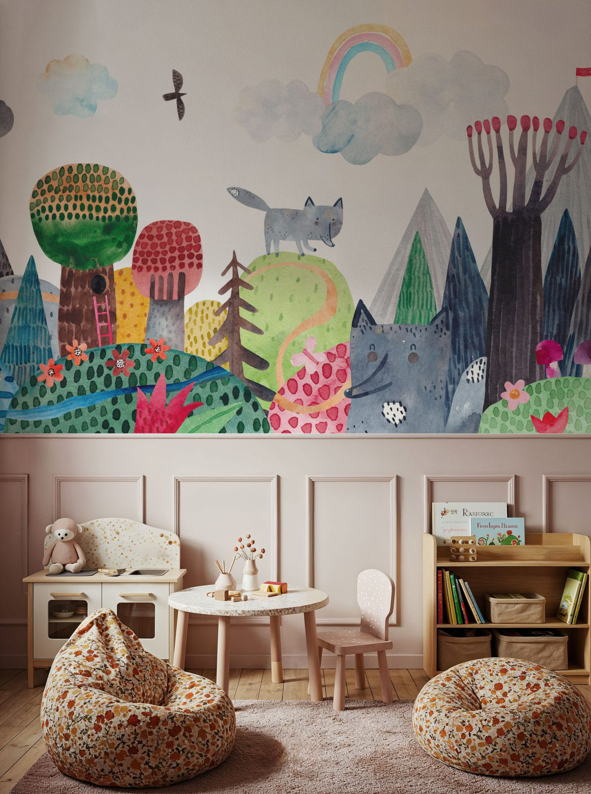 Over the Mountains Mural Wallpaper - room preview 02
