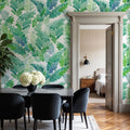 Tropical Fern Cascade Mural Wallpaper - room preview 02