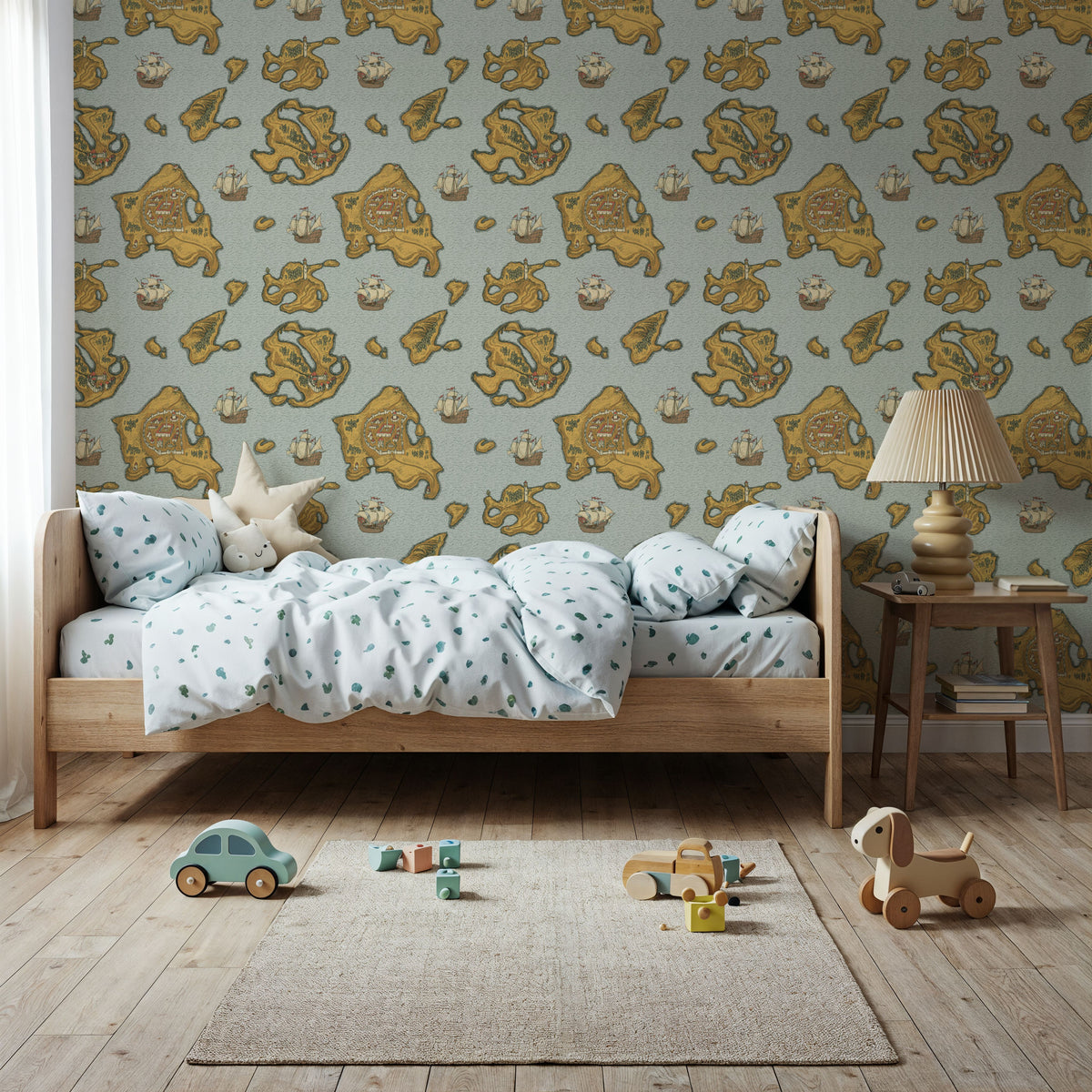 Treasure Map Mural Wallpaper - room preview 02