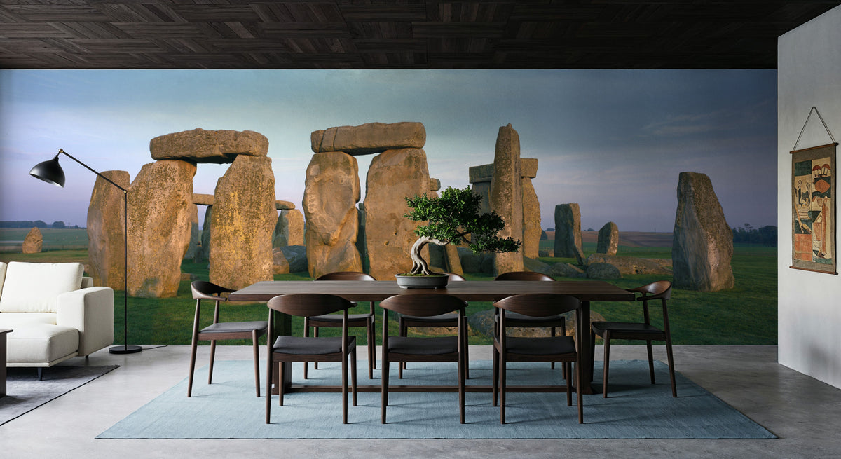 Ancient Stonehenge Circle Mural Wallpaper - room preview 02