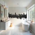 Wigan England Skyline Black & White Mural Wallpaper - room preview 02