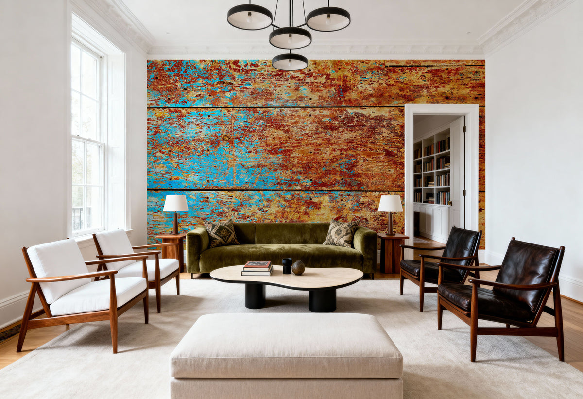 Teruel Wood Mural Wallpaper - room preview 02