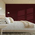 Faux Sand Stucco Finish, Burgundy Mural Wallpaper - room preview 02