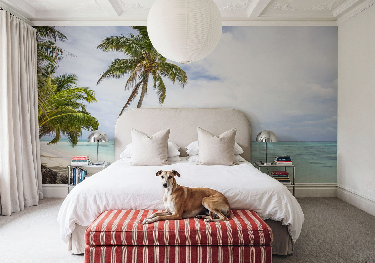 Rarotonga Palmtree Mural Wallpaper - room preview 02