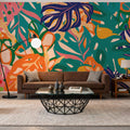 Contoured Monstera Mural Wallpaper - room preview 02