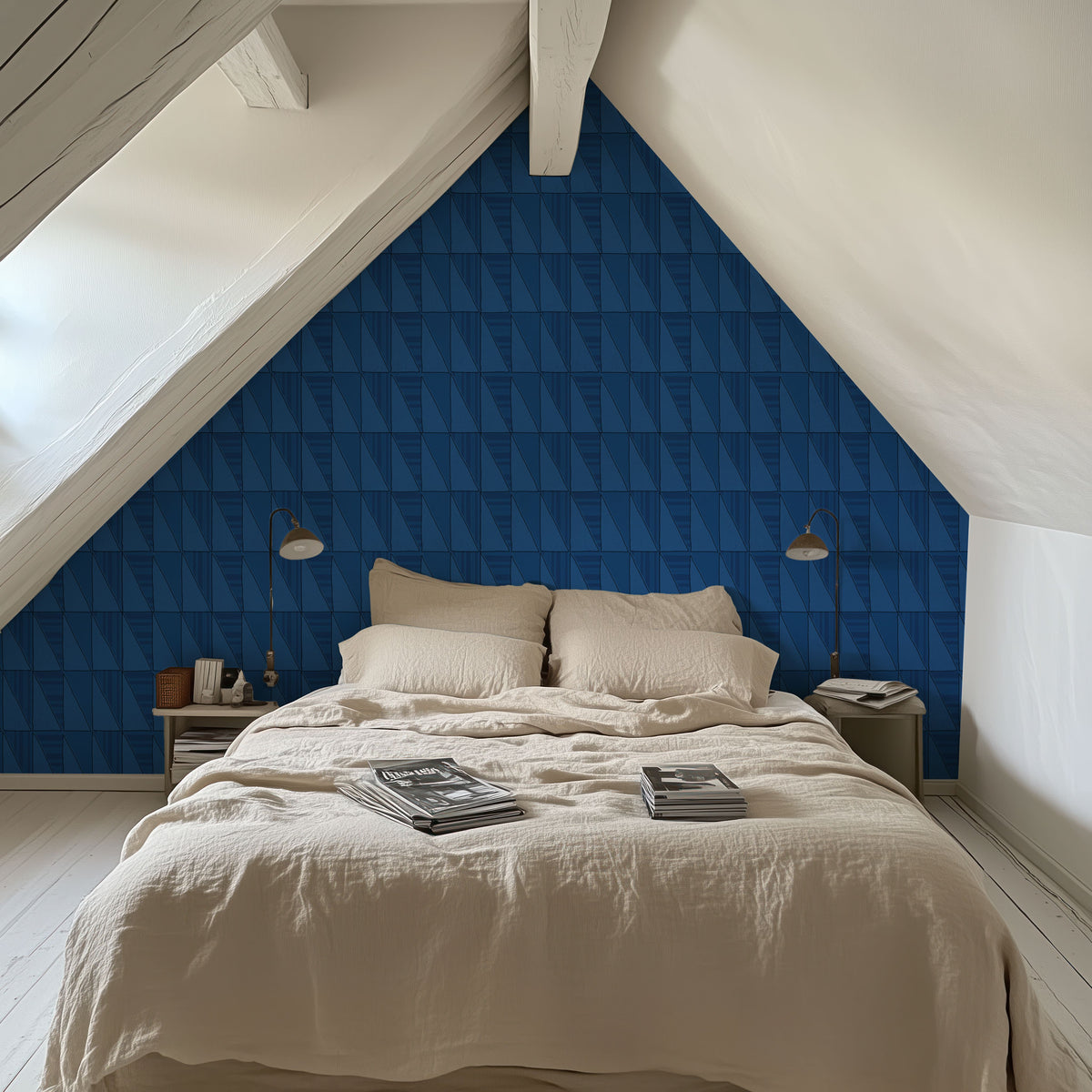 Seafood Shanty Blue III Mural Wallpaper - room preview 02