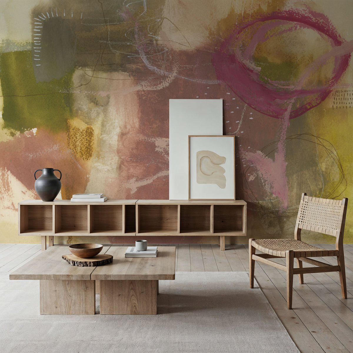Lemon Season Mural Wallpaper - room preview 02