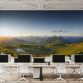 Austrian Sunrise Mural Wallpaper - room preview 02