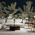 Madagascar Foliage, Darkest Green Mural Wallpaper - room preview 02